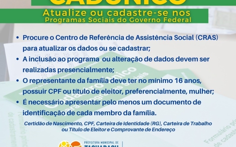 Cadastre ou Atualize Seu Cadastro Único