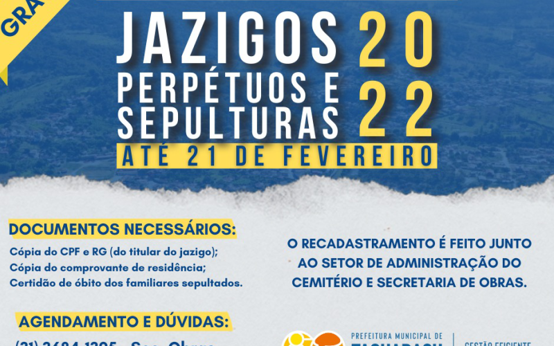 Recadastramento de Sepulturas